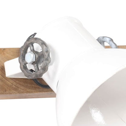 320517 vidaXL Industrial Wall Lamp White 65x25 cm E27