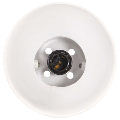 Wall Lamp | White and Brown | Iron, Solid Mango Wood | 45 x 25 x 17 cm