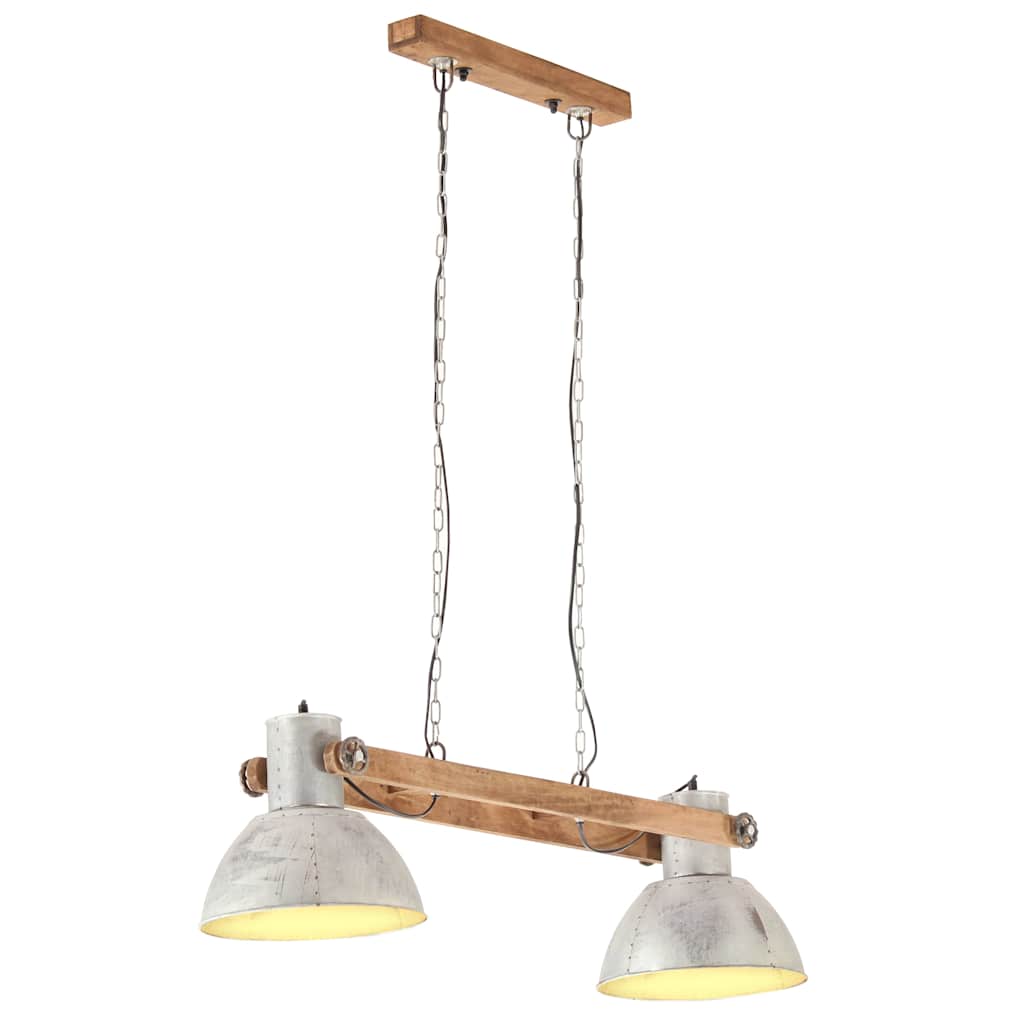 320525 vidaXL Industrial Hanging Lamp 25 W Silver 109 cm E27