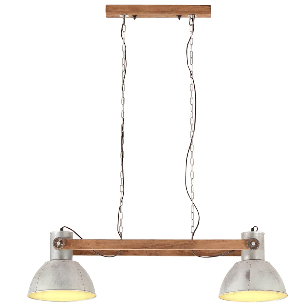 320525 vidaXL Industrial Hanging Lamp 25 W Silver 109 cm E27