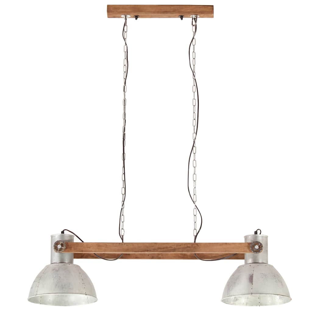320525 vidaXL Industrial Hanging Lamp 25 W Silver 109 cm E27