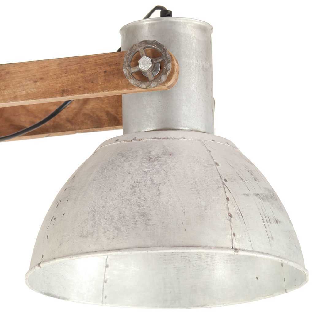 320525 vidaXL Industrial Hanging Lamp 25 W Silver 109 cm E27