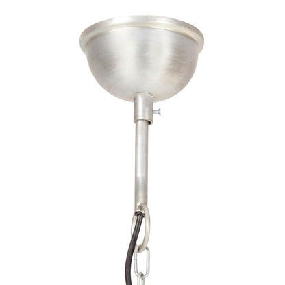 Industrial Hanging Lamp 25 W Silver Round 40 cm E27
