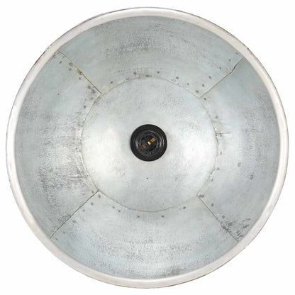 Industrial Hanging Lamp 25 W Silver Round 40 cm E27