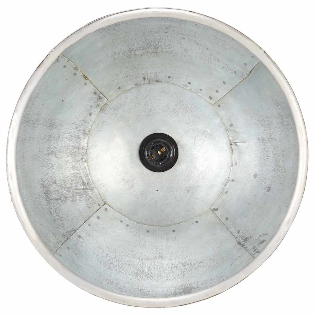 320529 vidaXL Industrial Hanging Lamp 25 W Silver Round 40 cm E27