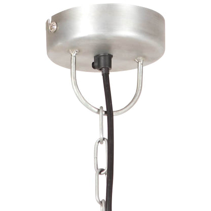 Industrial Hanging Lamp 25 W Silver Round 30 cm E27