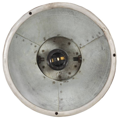 Industrial Hanging Lamp 25 W Silver Round 19 cm E27