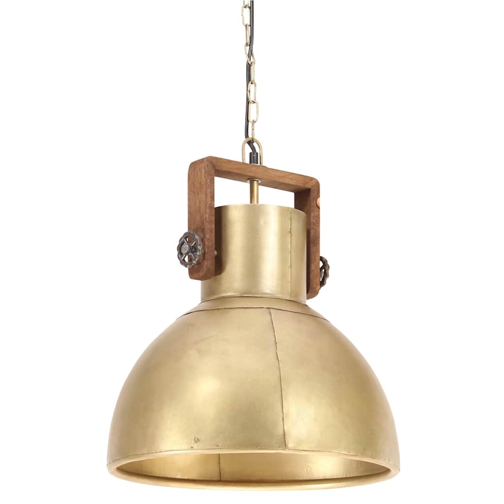 Industrial Hanging Lamp 25 W Brass Round 40 cm E27