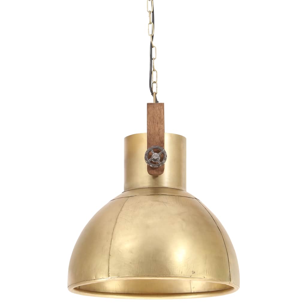 Industrial Hanging Lamp 25 W Brass Round 40 cm E27