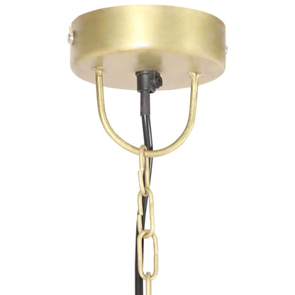 320533 vidaXL Industrial Hanging Lamp 25 W Brass Round 30 cm E27