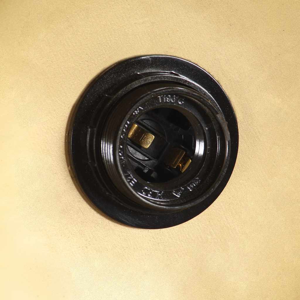 320533 vidaXL Industrial Hanging Lamp 25 W Brass Round 30 cm E27