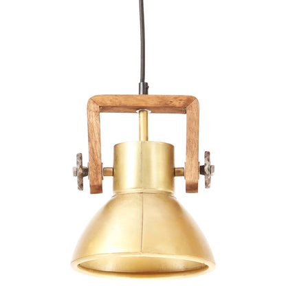 Industrial Hanging Lamp 25 W Brass Round 19 cm E27
