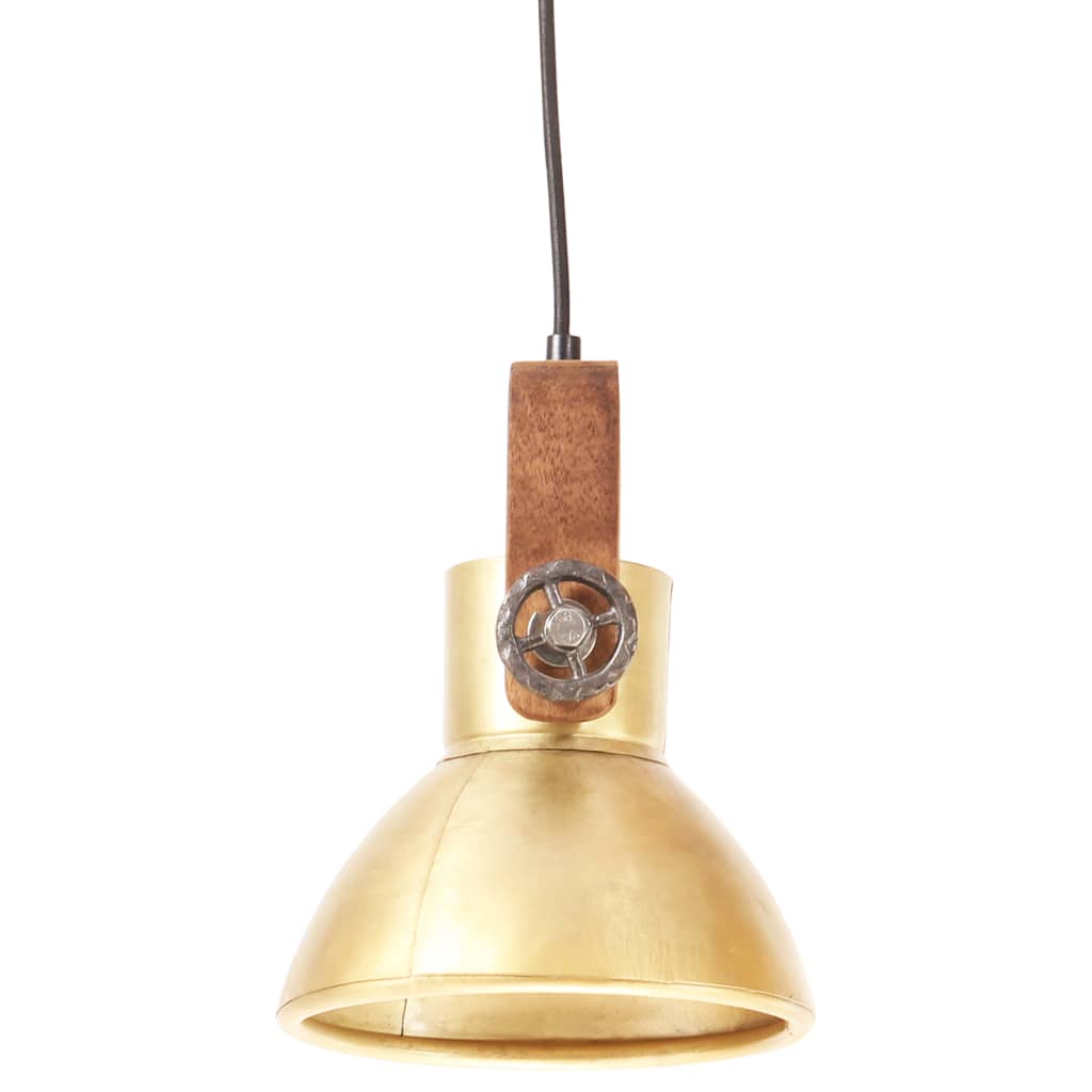 Industrial Hanging Lamp 25 W Brass Round 19 cm E27