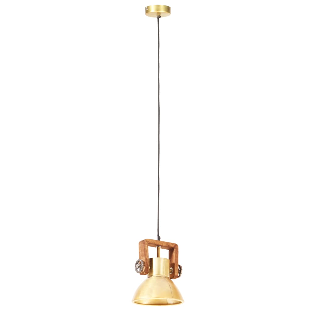 Industrial Hanging Lamp 25 W Brass Round 19 cm E27