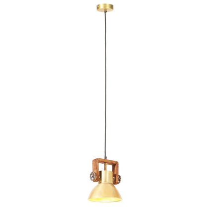 Industrial Hanging Lamp 25 W Brass Round 19 cm E27