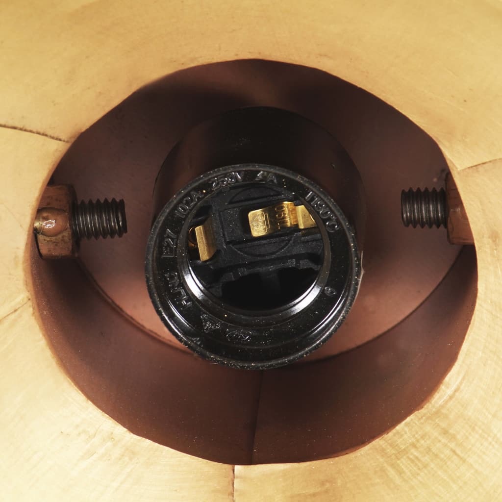 Industrial Hanging Lamp 25 W Brass Round 19 cm E27