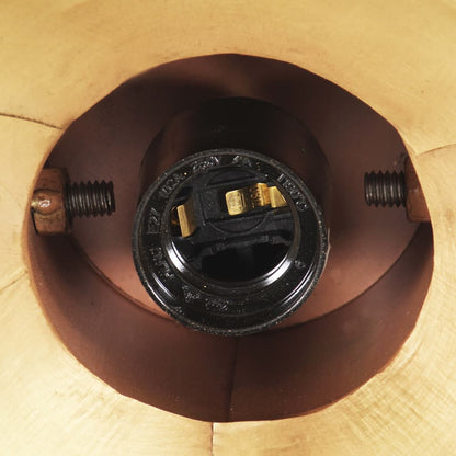 Industrial Hanging Lamp 25 W Brass Round 19 cm E27