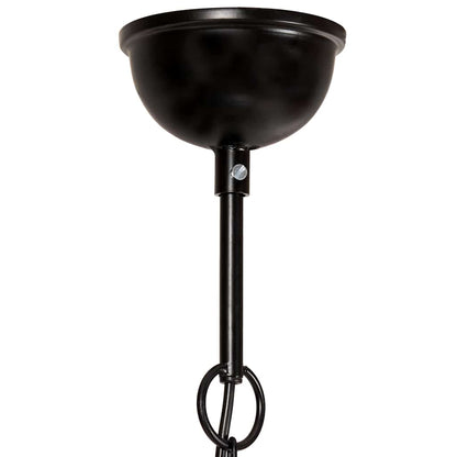 Hanging Lamp | Black and barn brown | Iron and mango wood | Medium