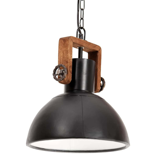 Industrial Hanging Lamp 25 W Black Round 30 cm E27