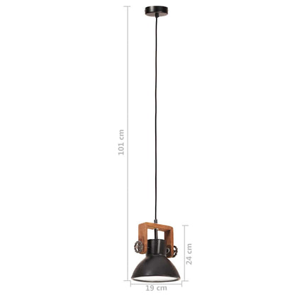 Hanging Lamp | Black | Iron | 19 cm diameter | Hanging Lamp | Round