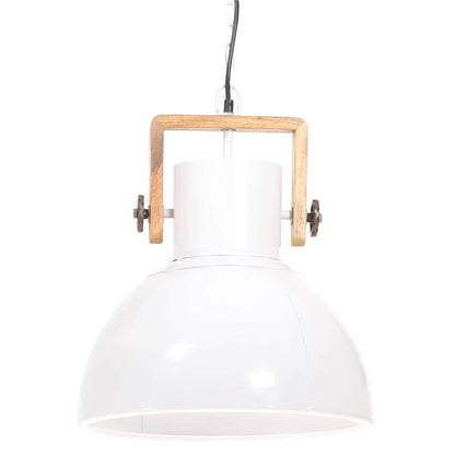 Hanging Lamp | White | Powder-Coated Iron | Medium | Hanging Lamp | Round
