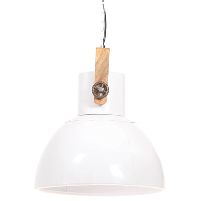 Hanging Lamp | White | Powder-Coated Iron | Medium | Hanging Lamp | Round