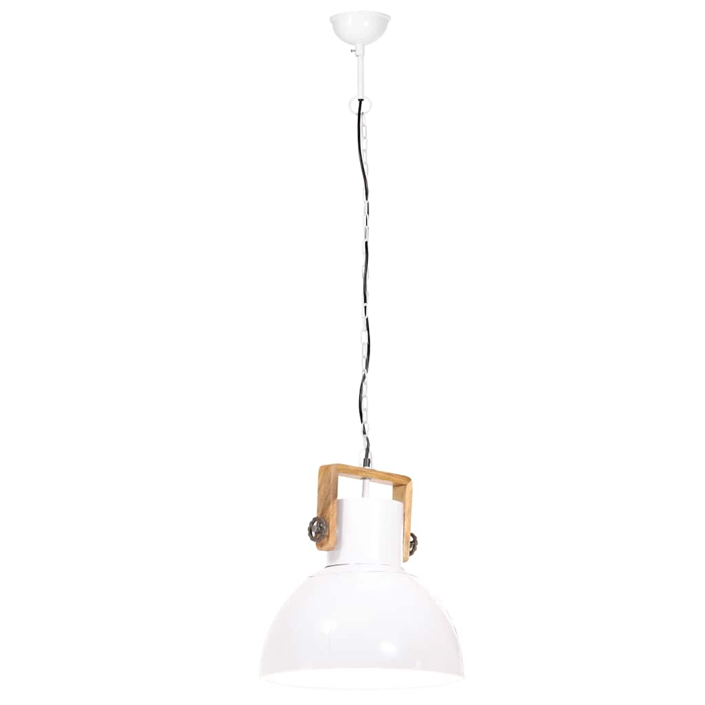 Hanging Lamp | White | Powder-Coated Iron | Medium | Hanging Lamp | Round