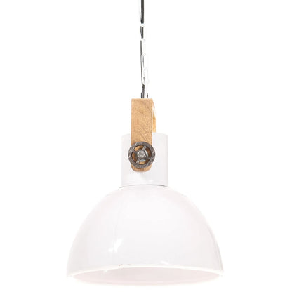 Industrial Hanging Lamp 25 W White Round 30 cm E27