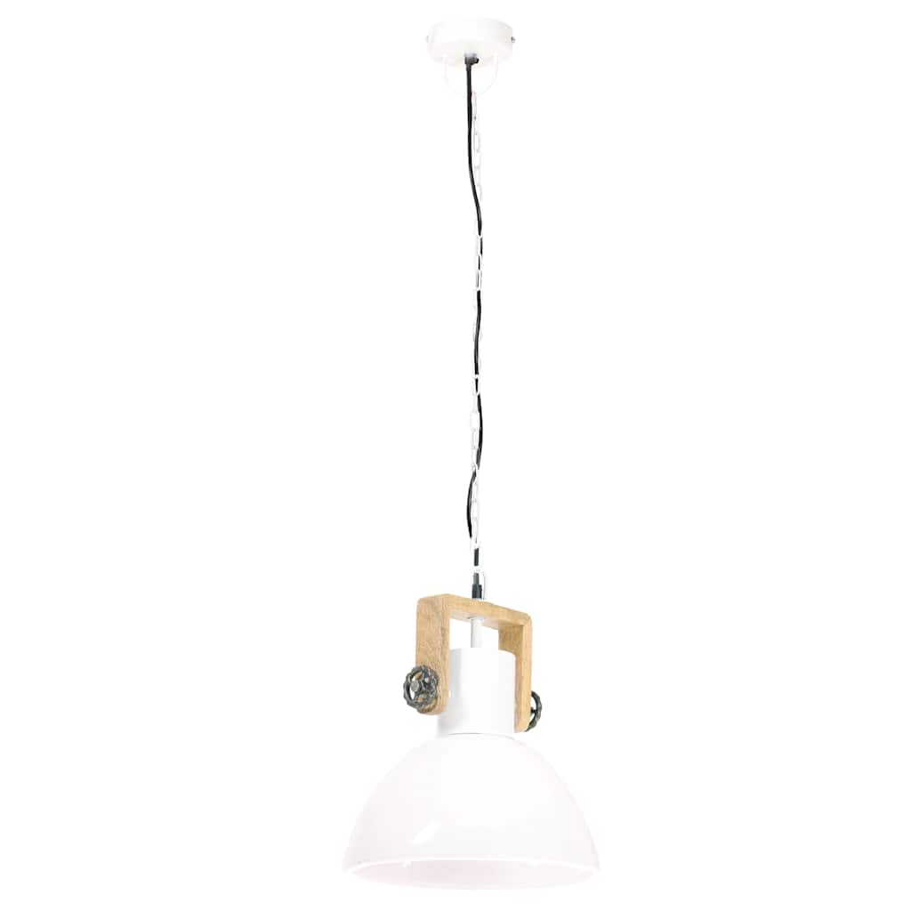 Industrial Hanging Lamp 25 W White Round 30 cm E27