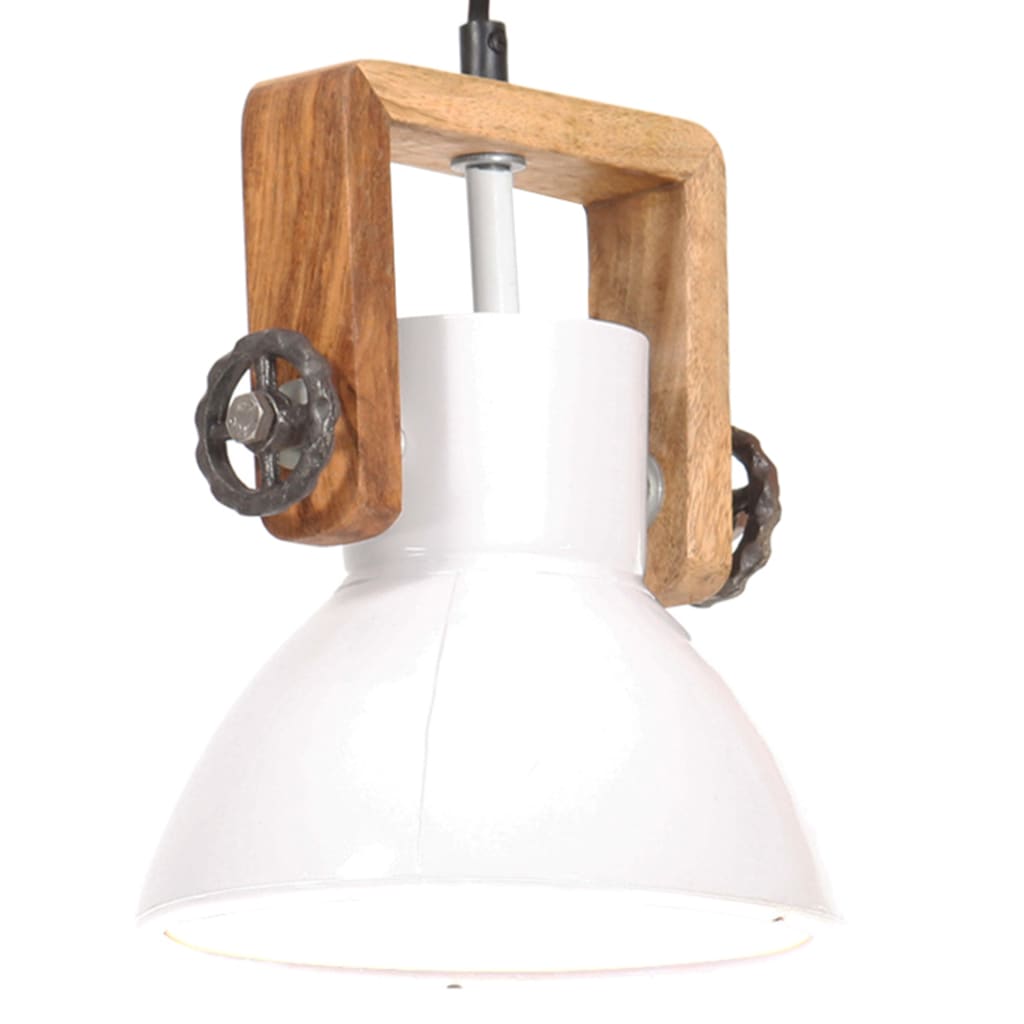 Industrial Hanging Lamp 25 W White Round 19 cm E27