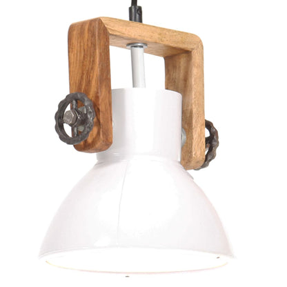 Industrial Hanging Lamp 25 W White Round 19 cm E27