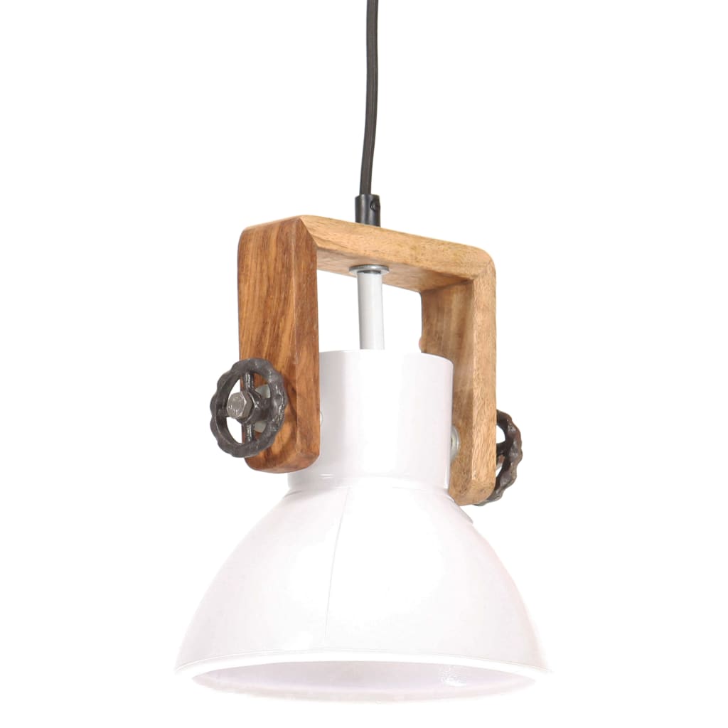 Industrial Hanging Lamp 25 W White Round 19 cm E27