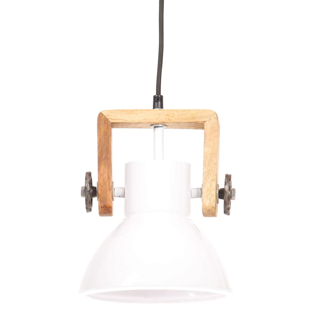 Industrial Hanging Lamp 25 W White Round 19 cm E27