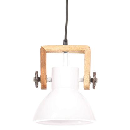 Industrial Hanging Lamp 25 W White Round 19 cm E27
