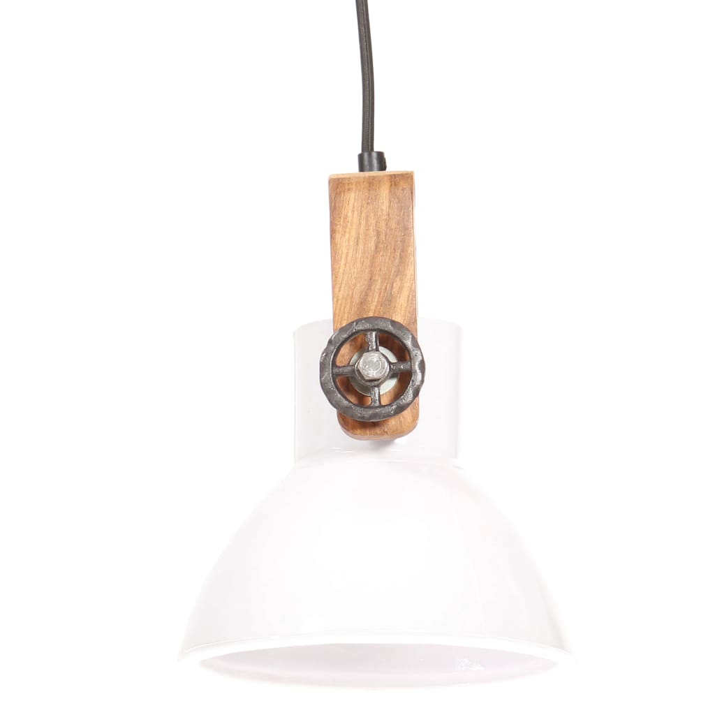 Industrial Hanging Lamp 25 W White Round 19 cm E27