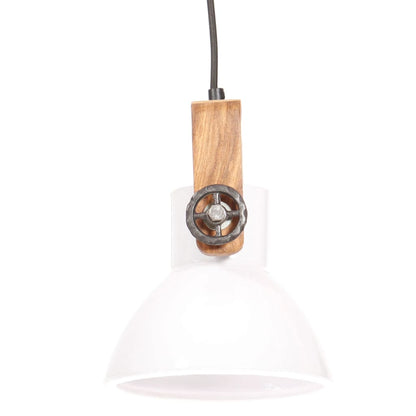 Industrial Hanging Lamp 25 W White Round 19 cm E27