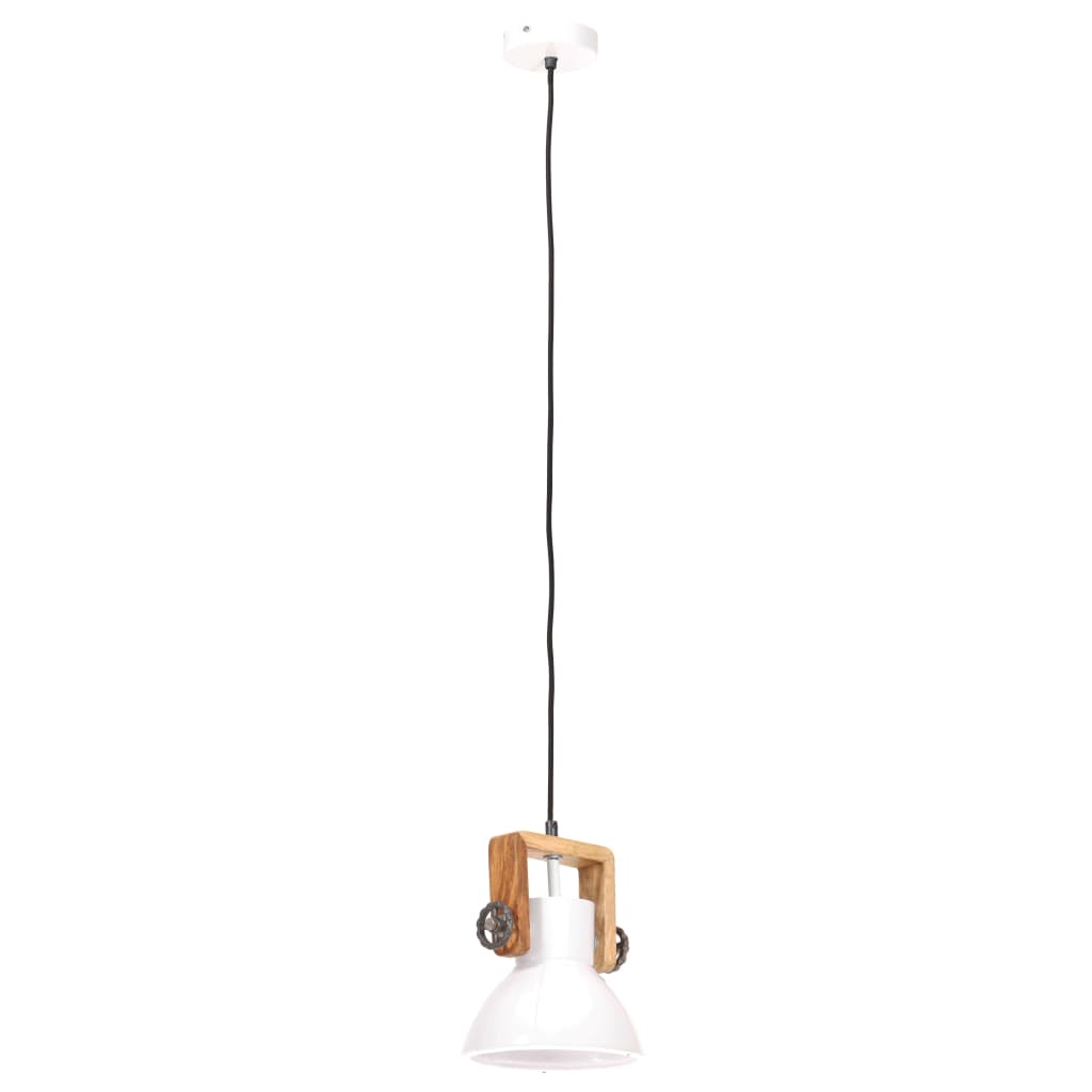 Industrial Hanging Lamp 25 W White Round 19 cm E27