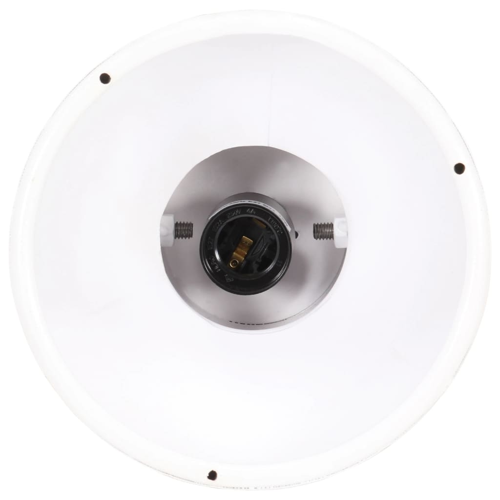 Industrial Hanging Lamp 25 W White Round 19 cm E27