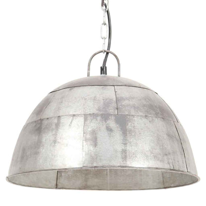 Industrial Vintage Hanging Lamp 25 W Silver Round 41 cm E27