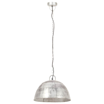 Industrial Vintage Hanging Lamp 25 W Silver Round 41 cm E27