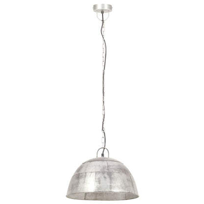 Industrial Vintage Hanging Lamp 25 W Silver Round 41 cm E27