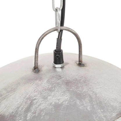 Industrial Vintage Hanging Lamp 25 W Silver Round 41 cm E27