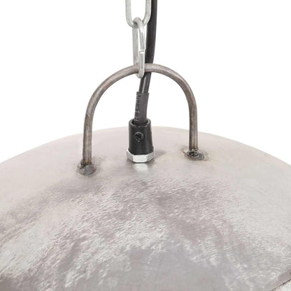 Industrial Vintage Hanging Lamp 25 W Silver Round 41 cm E27