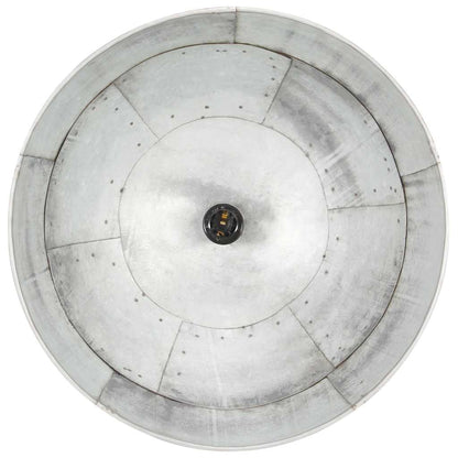 Industrial Vintage Hanging Lamp 25 W Silver Round 41 cm E27