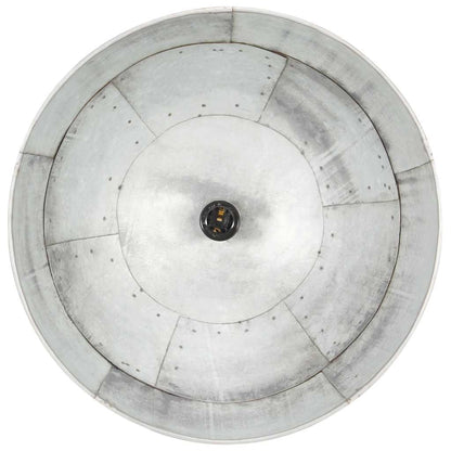 Industrial Vintage Hanging Lamp 25 W Silver Round 41 cm E27