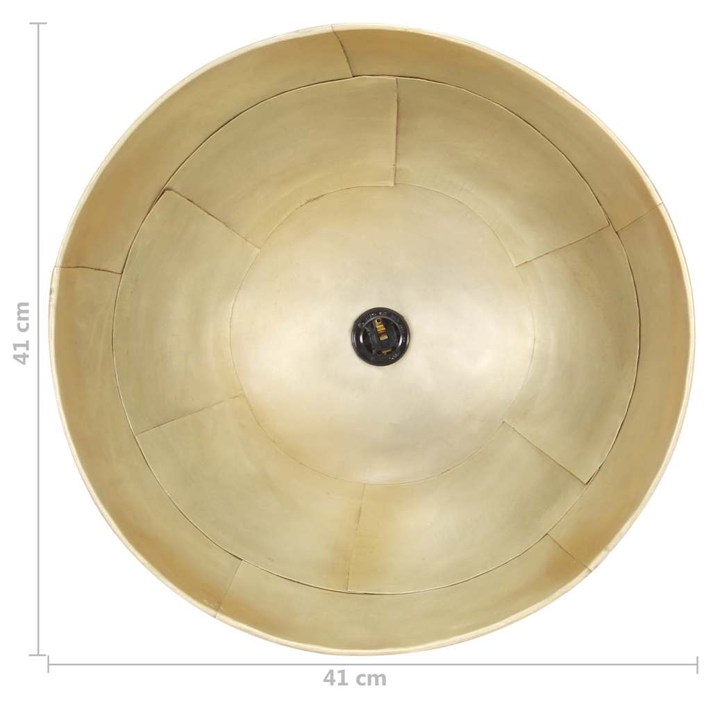 Industrial Vintage Hanging Lamp 25 W Brass Round 41 cm E27