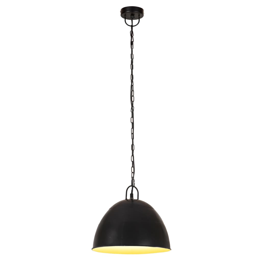 Industrial Vintage Hanging Lamp 25 W Black Round 31 cm E27