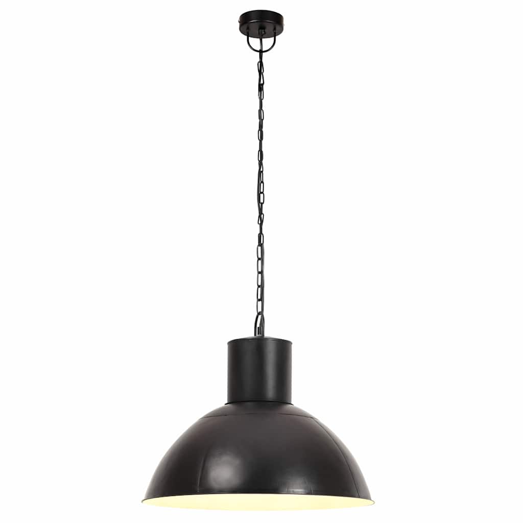 320565 vidaXL Hanging Lamp 25 W Black Round 48 cm E27