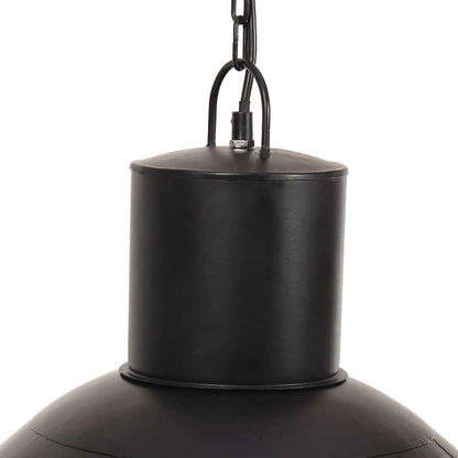 320565 vidaXL Hanging Lamp 25 W Black Round 48 cm E27