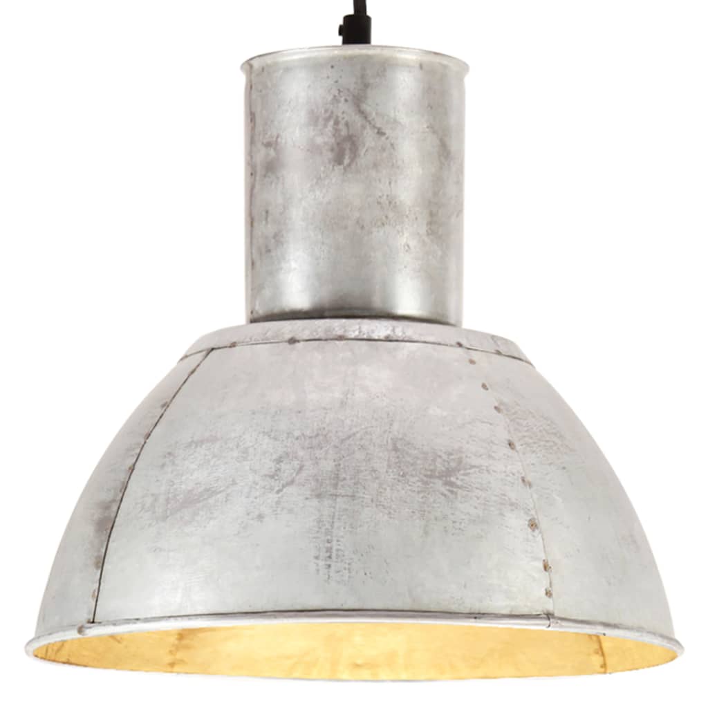 Hanging Lamp | Silver | Iron with silver coating | Medium | Industrial